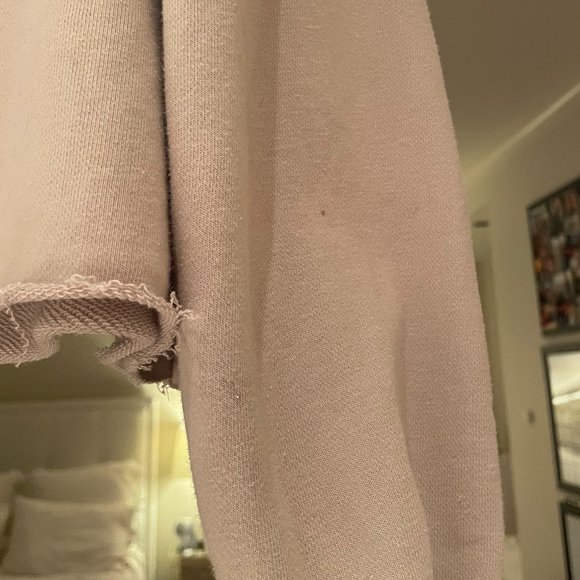 UO Kimchi Blue Cecil Smocked Off the Shoulder Sweatshirt - Picture 6 of 7